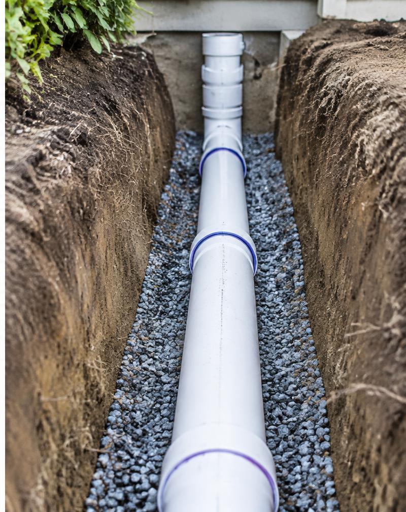 Sewer line, professionally repaired